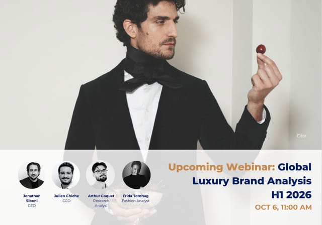Image of Upcoming Webinar: Unveiling Global Luxury Brand Analysis H1 2026 Report by Luxurynsight