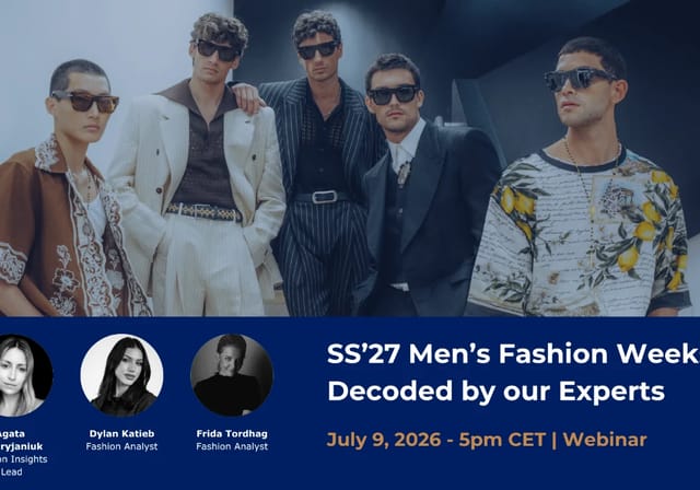 Image of SS'27 Men's Fashion Weeks Upcoming Webinar