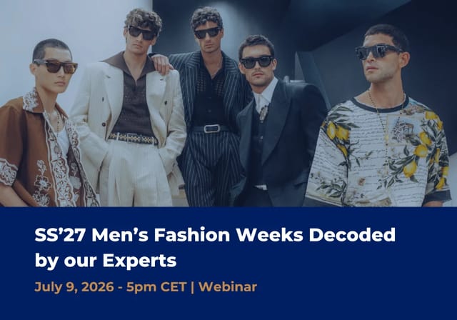 Image of SS'27 Men's Fashion Weeks Upcoming Webinar