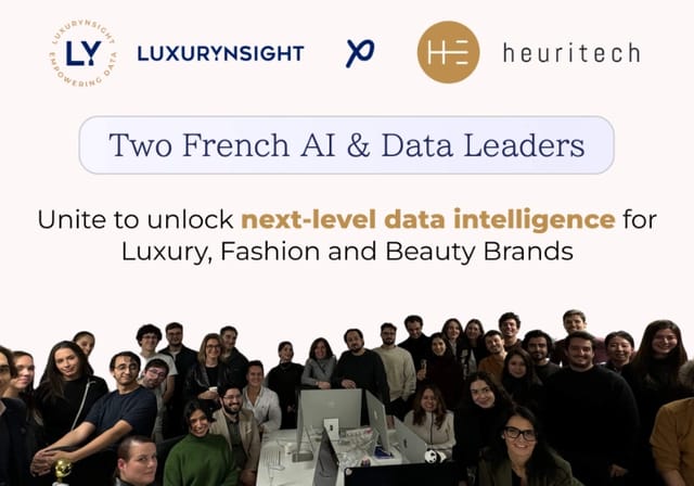Image of Luxurynsight and Heuritech, two French AI & Data Leaders unite to unlock next-level data intelligence for Luxury, Fashion and Beauty Brands